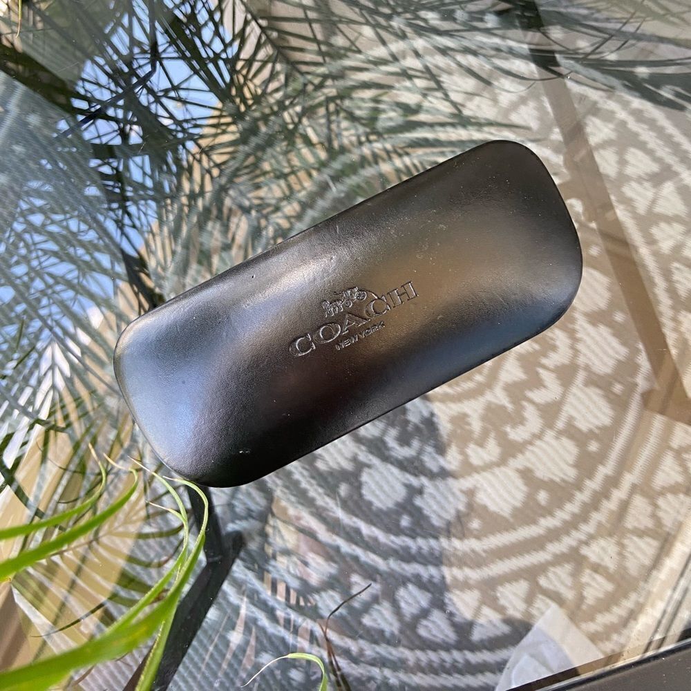 Coach sunglasses case black